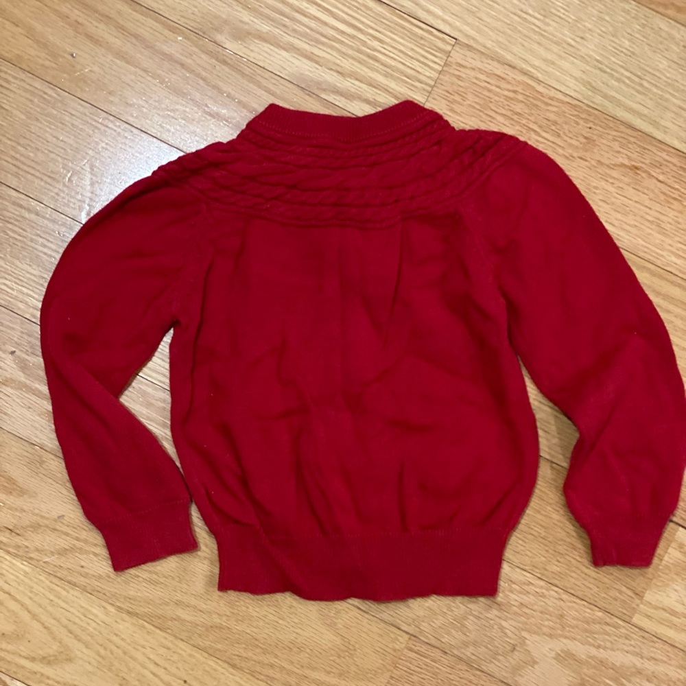 🧩 3/$20 Cherokee Cardigan Sweater Red Size 3T - Picture 3 of 7